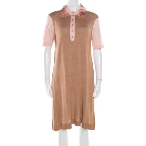 Pre-owned Silk dresses , female, Sizes: L - Louis Vuitton Vintage - Modalova