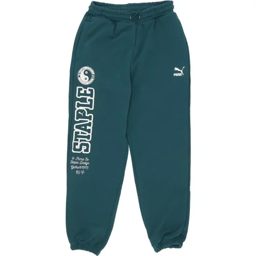 Sweatpants, male, , Size: L Lightweight Malachite Tracksuit Pants - Puma - Modalova