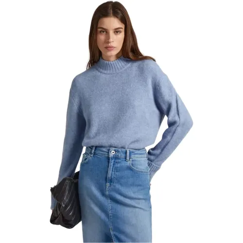 Relaxed Fit Perkins Neck Sweater , female, Sizes: L - Pepe Jeans - Modalova