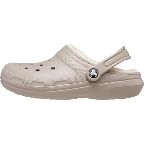 Sandale Lined Clog mit flauschigem Futter und Fersenriemen , Herren, Größe: 36 EU - Crocs - Modalova