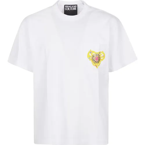 Heart Couture T-Shirt , male, Sizes: S, L, M, XL - Versace Jeans Couture - Modalova