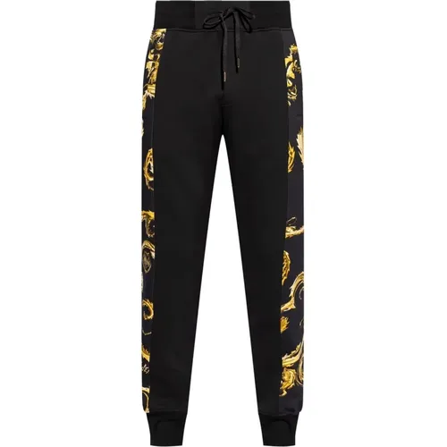 Schwarze Hose für Männer Aw24 , Herren, Größe: XS - Versace Jeans Couture - Modalova