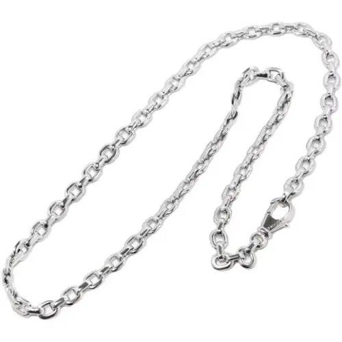 Pre-owned White Gold necklaces , female, Sizes: ONE SIZE - Cartier Vintage - Modalova