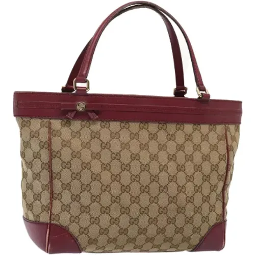 Pre-owned Tote Bags, female, , Size: ONE SIZE Pre-owned Canvas gucci-bags - Gucci Vintage - Modalova