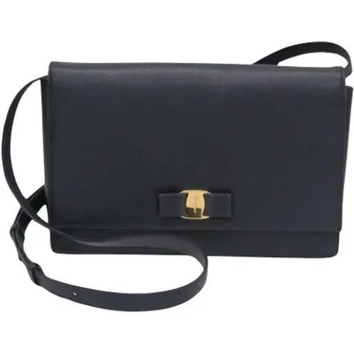 Pre-owned Cross Body Bags, female, , Size: ONE SIZE Pre-owned Leather shoulder-bags - Salvatore Ferragamo Pre-owned - Modalova