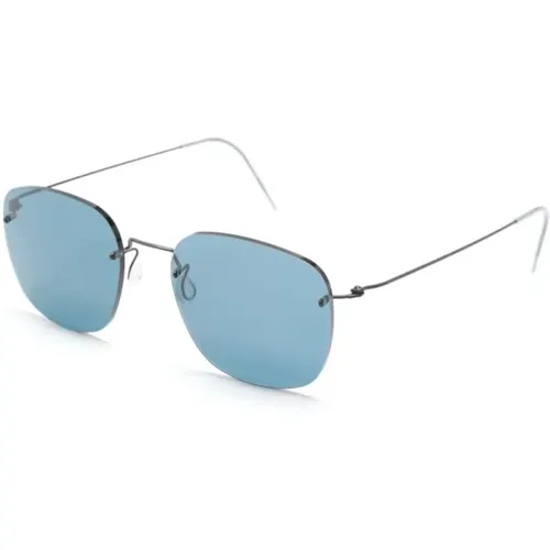 Graue Sonnenbrille für den täglichen Gebrauch , unisex, Größe: 51 MM - lindbergh - Modalova