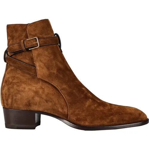 Leder Ankle Boots Made in Italy - Saint Laurent - Modalova