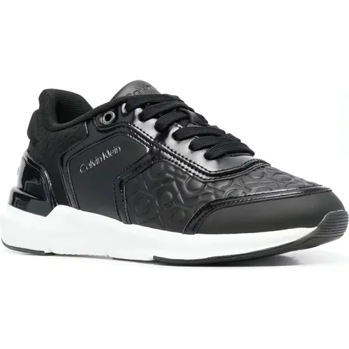 Leather Sneakers for Women , female, Sizes: 8 UK, 4 UK, 3 UK, 5 UK - Calvin Klein - Modalova