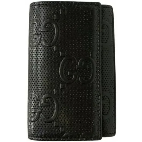 Pre-owned Accessories, male, , Size: ONE SIZE Pre-owned Leather key-holders - Gucci Vintage - Modalova