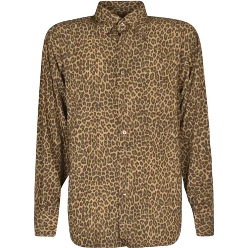 Leopard Print Shirt for Men , male, Sizes: L - Tom Ford - Modalova