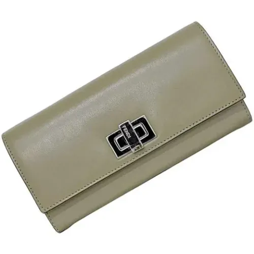 Pre-owned Wallets, female, , Size: ONE SIZE Pre-owned Leather wallets - Fendi Vintage - Modalova