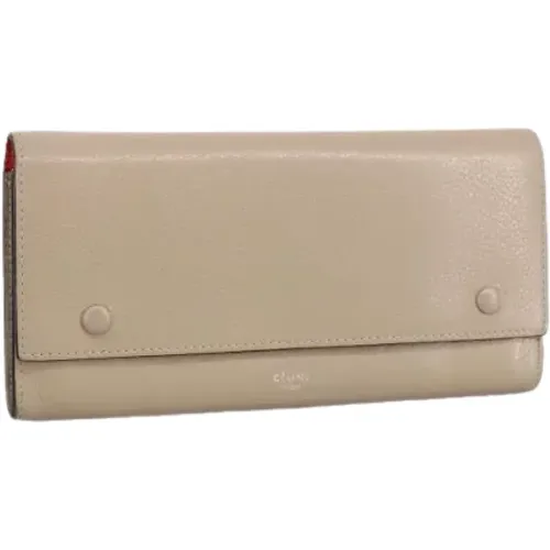 Pre-owned Wallets, female, , Size: ONE SIZE Pre-owned Leather wallets - Celine Vintage - Modalova