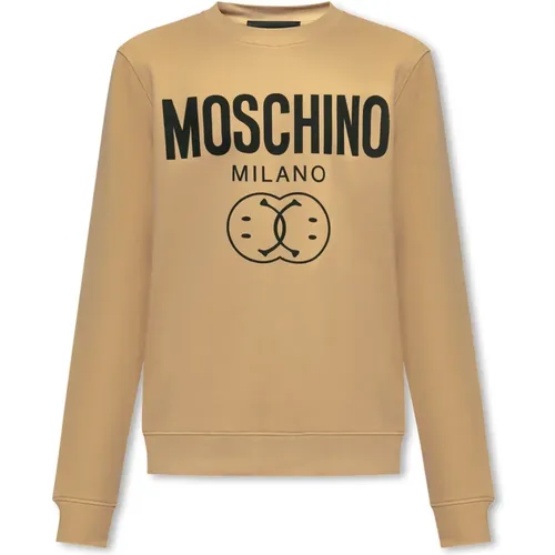 Logo-printed sweatshirt , male, Sizes: XL, M, L, S - Moschino - Modalova