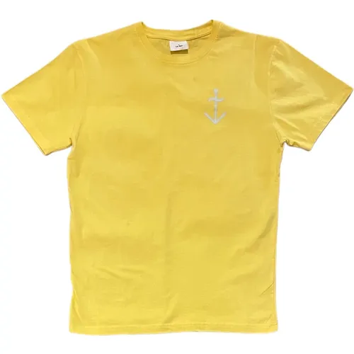 Dantas Logo T-Shirt Ecru , male, Sizes: M, L, XL, S - La Paz - Modalova