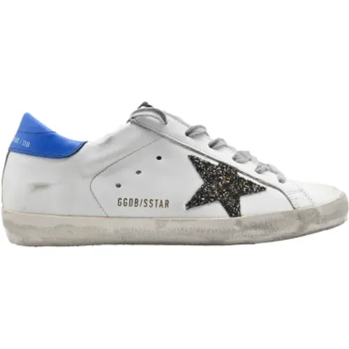 Glitter Star and Blue Sneakers , female, Sizes: 6 UK - Golden Goose - Modalova