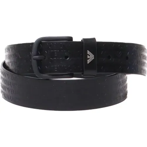 Logoed Belt with Adjustable Closure , male, Sizes: 100 CM - Emporio Armani - Modalova