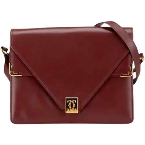 Pre-owned Cross Body Bags, female, , Size: ONE SIZE Pre-owned Leather crossbody-bags - Cartier Vintage - Modalova