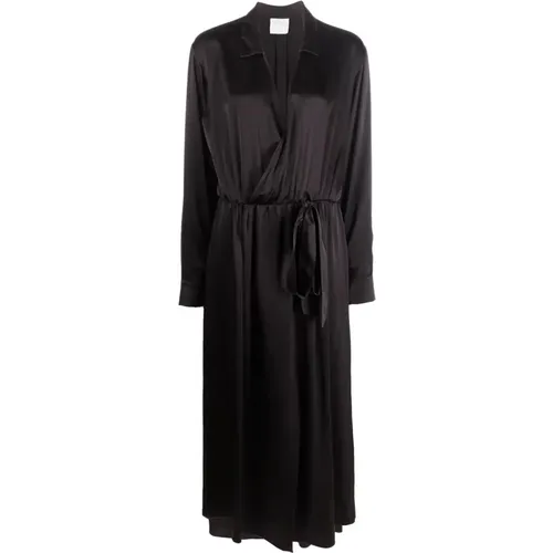 Heavy silk chemisier dress , female, Sizes: L - Forte Forte - Modalova