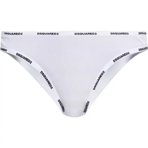 Bottoms, female, , Size: 2XL Briefs with logo - Dsquared2 - Modalova