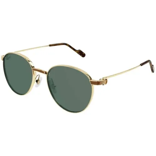 Gold Green Ct0335S Sunglasses , unisex, Sizes: 53 MM - Cartier - Modalova