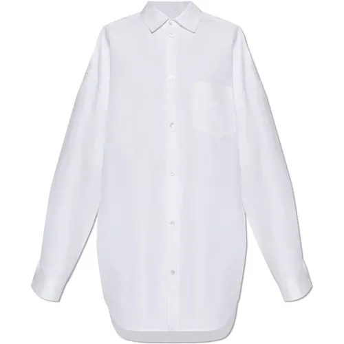 Oversize shirt with pockets , female, Sizes: XS, S - Balenciaga - Modalova