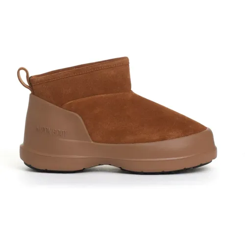 Elegante Chelsea Stiefeletten in Cognac , Damen, Größe: 35 EU - moon boot - Modalova