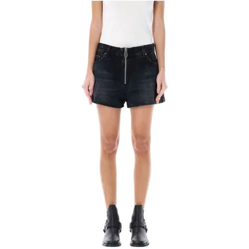 Chic Zip Denim Shorts , female, Sizes: W27 - Haikure - Modalova
