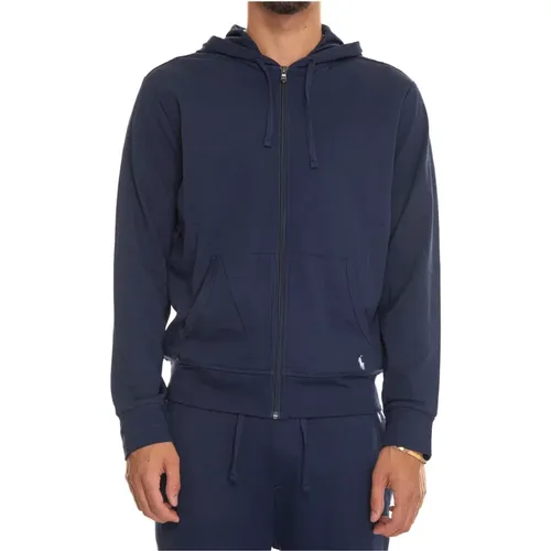 Hooded Sweatshirt with Zipper , male, Sizes: S, L, XL, M, 2XL - Polo Ralph Lauren - Modalova