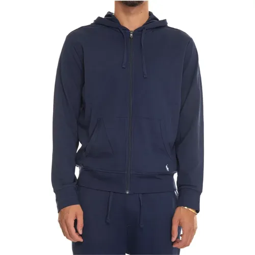 Zip-throughs, male, , Size: 2XL Hooded Sweatshirt with Zipper - Polo Ralph Lauren - Modalova