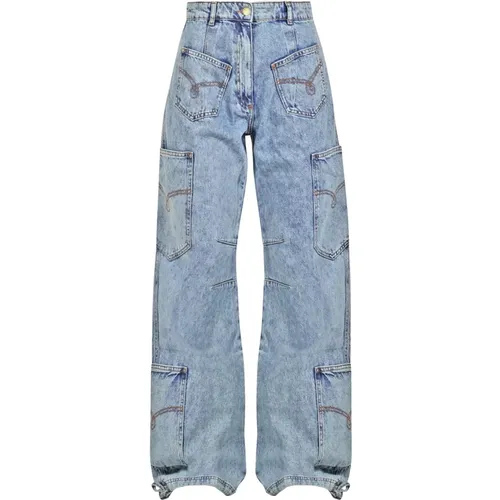 High-waisted Vintage Cargo Jeans , female, Sizes: W31, W29, W28 - Moschino - Modalova