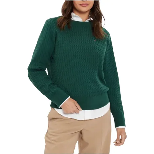 Zopfmuster Pullover für Damen , Damen, Größe: L - Tommy Hilfiger - Modalova