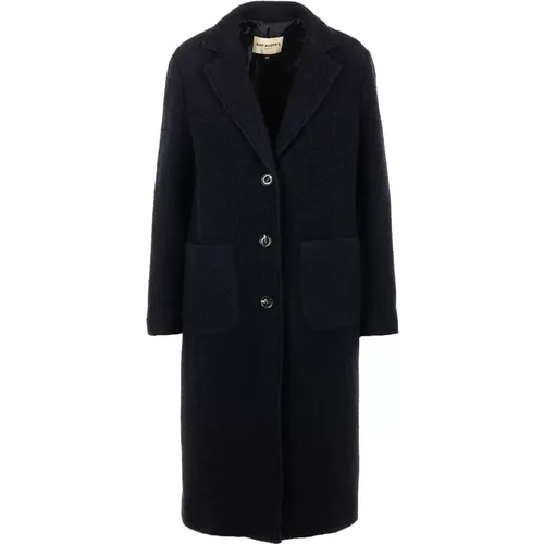 Single-Breasted Coats, female, , Size: 2XS Wool Blend Single-Breasted Coat - Roy Roger's - Modalova