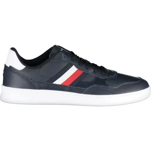 Sneakers, male, , Size: 12 US Sporty Lace-Up Sneakers with Contrast Details and Logo Print - Tommy Hilfiger - Modalova