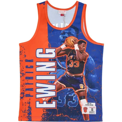 Sportswear, male, , Size: XL NBA Burst Mesh Tank Top - Mitchell & Ness - Modalova