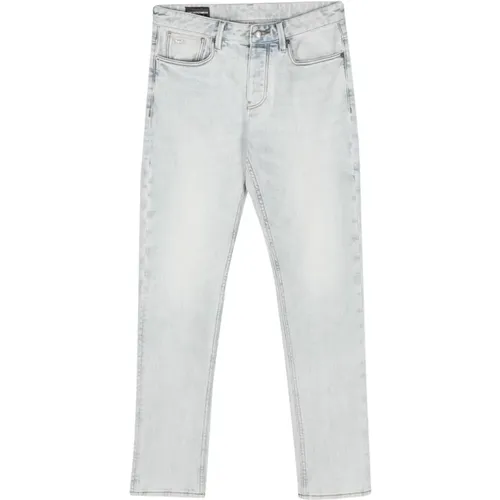 Klare Blaue Slim Fit Jeans - Emporio Armani - Modalova