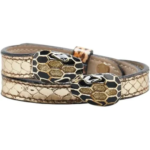 Pre-owned Jewellery, female, , Size: ONE SIZE Pre-owned Leather bracelets - Bvlgari Vintage - Modalova