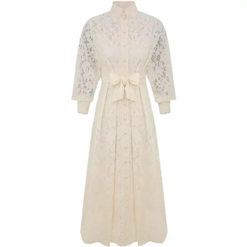 Shirt Dresses, female, , Size: S Elegant Midi Dress - Zimmermann - Modalova