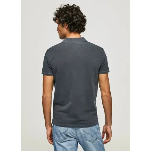 Piqué Polo Shirt Regular Fit Short Sleeve , Herren, Größe: S - Pepe Jeans - Modalova