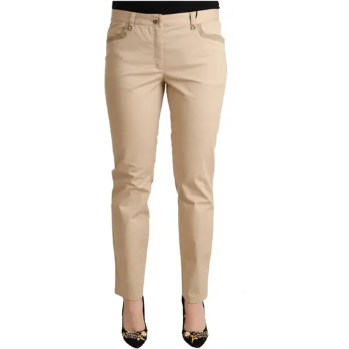 Cotton Stretch Skinny Trouser Pants , Damen, Größe: L - Dolce & Gabbana Pre-owned - Modalova