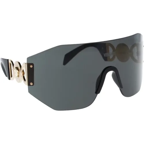 Iconic Sunglasses with Uniform Lenses , unisex, Sizes: ONE SIZE - Versace - Modalova