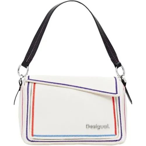 Handbags, female, , Size: ONE SIZE Sleek Polyethylene Handbag Women's Collection - Desigual - Modalova