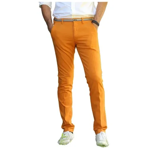 Chinos, male, , Size: L Slim Chino Pants - Mason's - Modalova