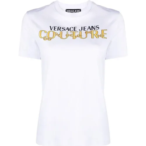 T-Shirts und Polos , Damen, Größe: XS - Versace Jeans Couture - Modalova