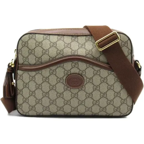 Pre-owned Cross Body Bags, male, , Size: ONE SIZE Pre-owned Canvas gucci-bags - Gucci Vintage - Modalova