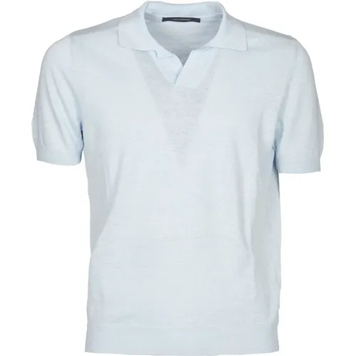 Mens Clothing T-Shirts Polos Ss24 , male, Sizes: M, L - Tagliatore - Modalova