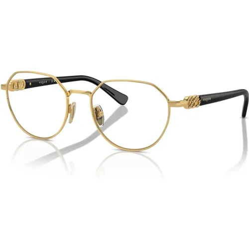 Gold Eyewear Frames , unisex, Sizes: 51 MM - Vogue - Modalova