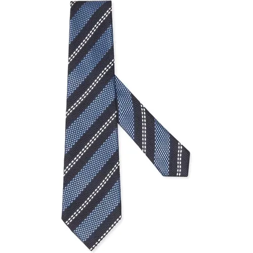 Ties, male, , Size: ONE SIZE Regimental Silk Tie - Ermenegildo Zegna - Modalova