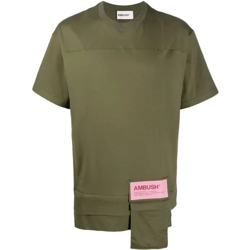Stylisches Grünes T-Shirt für Männer , Herren, Größe: S - Ambush - Modalova