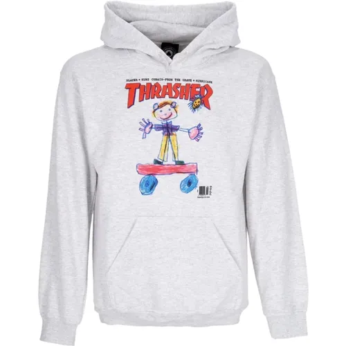 Hoodies, unisex, , Size: XL Kid Cover Hoodie Ash - Thrasher - Modalova