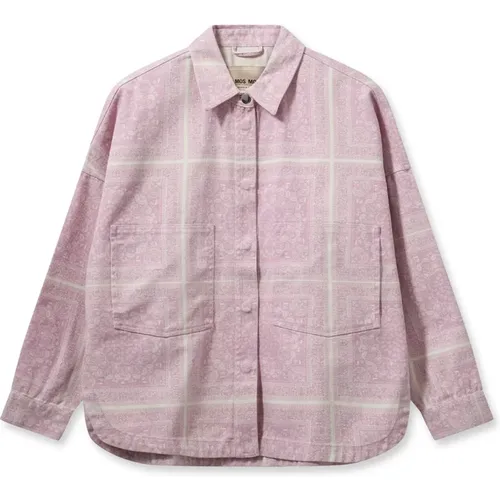Relaxed Fit Bandana Cotton Shirt , female, Sizes: L, S, M, XS - MOS MOSH - Modalova